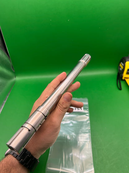 Automag 12" .691 Stainless Steel Barrel - used paintball barrel - silver