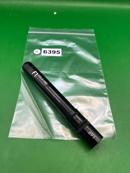 Field One F1 Paintball Barrel Back Black .691 Bore Acculock Insert