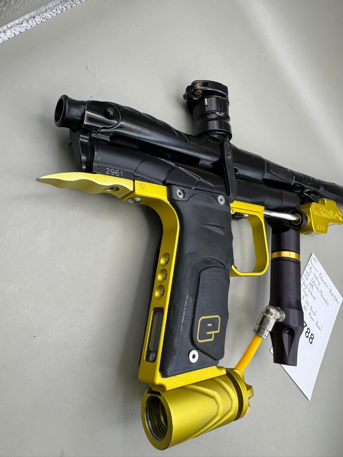WGP Karnivor Autococker - Black/Yellow - Paintball Marker Fully Working