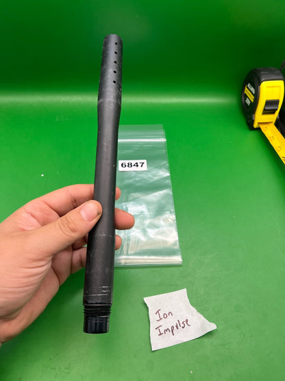 Smart Parts Ion Impulse Barrel Black 12" .689 - used paintball barrel - black