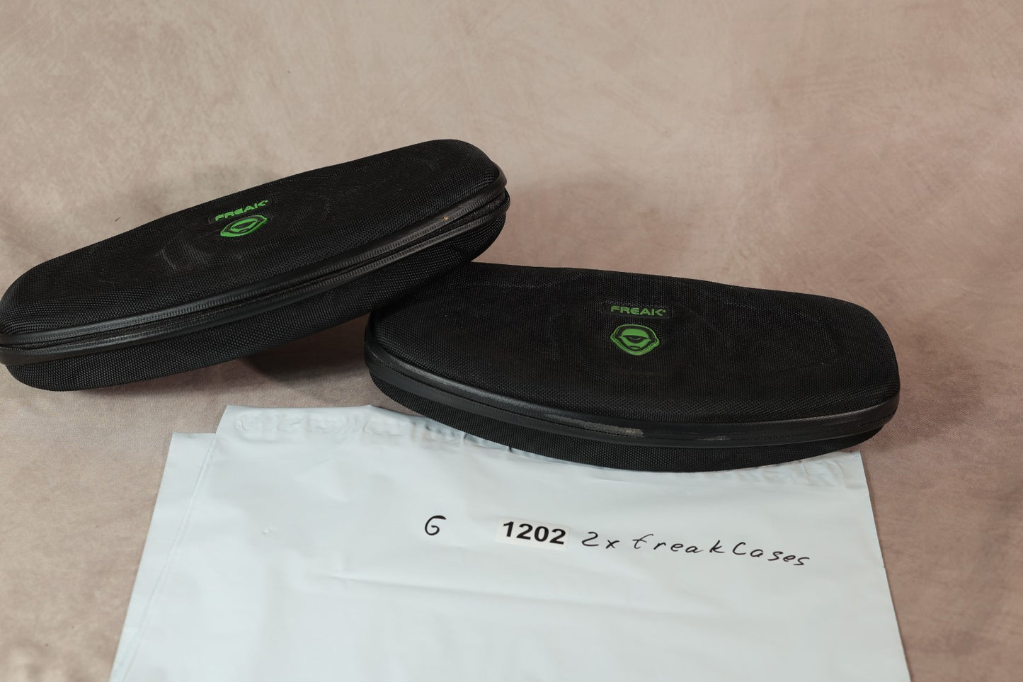 Freak Paintball Barrel Kit Hard Carrying Case Black Lot of 2 Storage Zipper