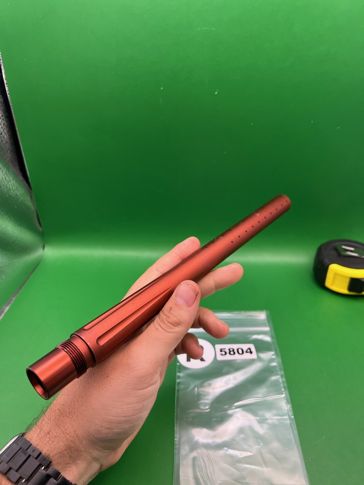 Autococker Empire Barrel 14" .692 Red - used paintball barrel - red anno