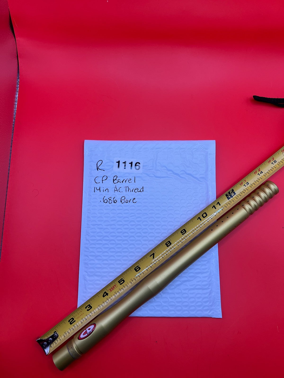 Custom Products CP 14in Autococker Thread .686 Bore Barrel Gold
