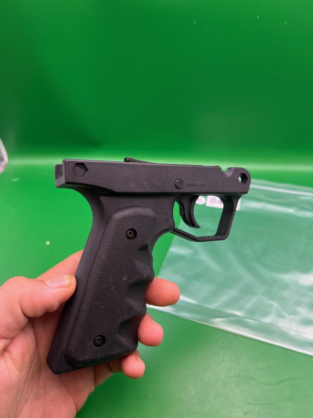 Tippmann BT-4 Trigger Frame with Rubber Grips Black Push Button Safety