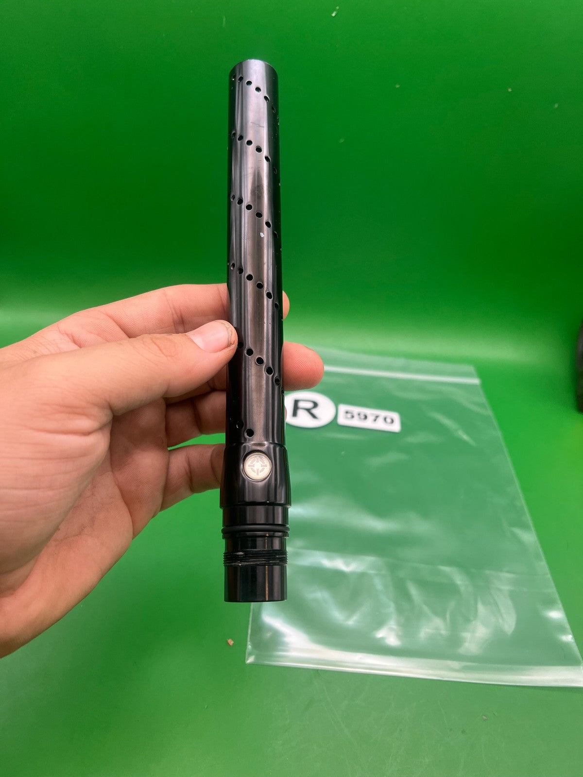 Freak 12 Inch Tip - used paintball barrel tip - black