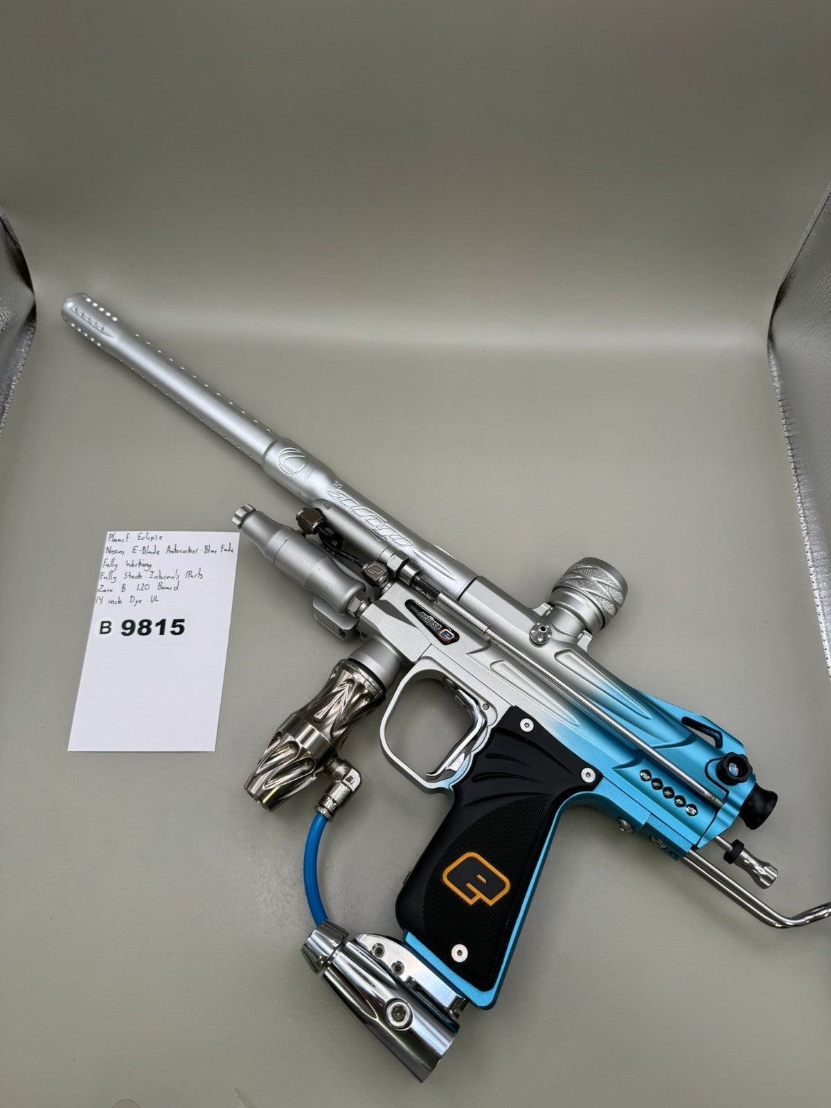 Planet Eclipse E-Blade Autococker - Blue Fade - Paintball Marker Fully Working