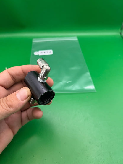 Pro Team Products PTP VASA CO2 Tank Valve w/ Gauge & Elbow Fitting Black