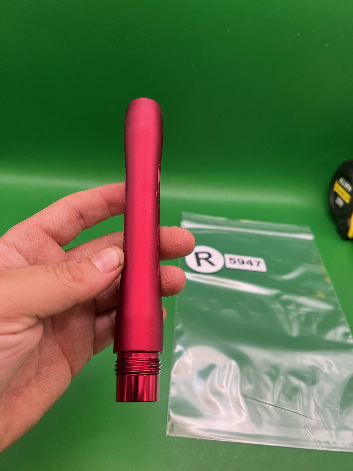 Ion / NXT Proto Barrel Back 7" Red - used paintball barrel back - red anno