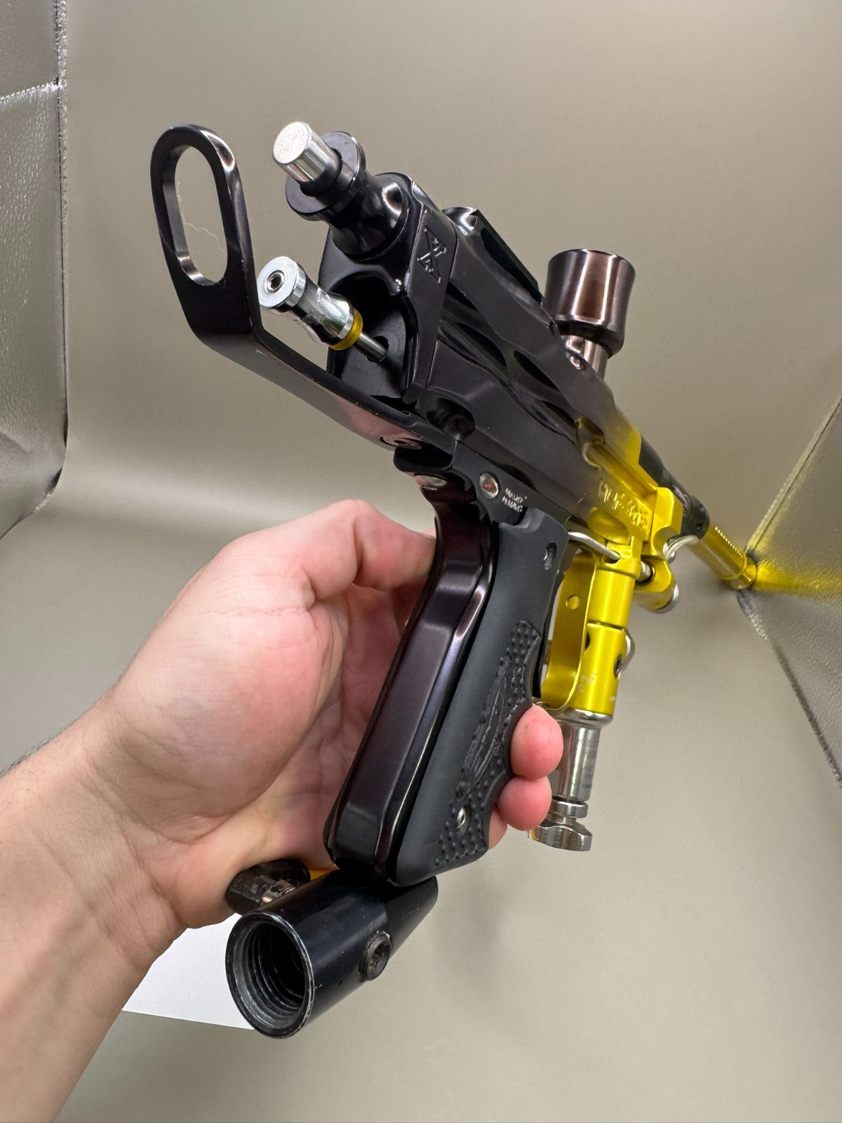 A.N.S Xtreme GX-4 Autococker - Black/Yellow - Paintball Marker Fully Working