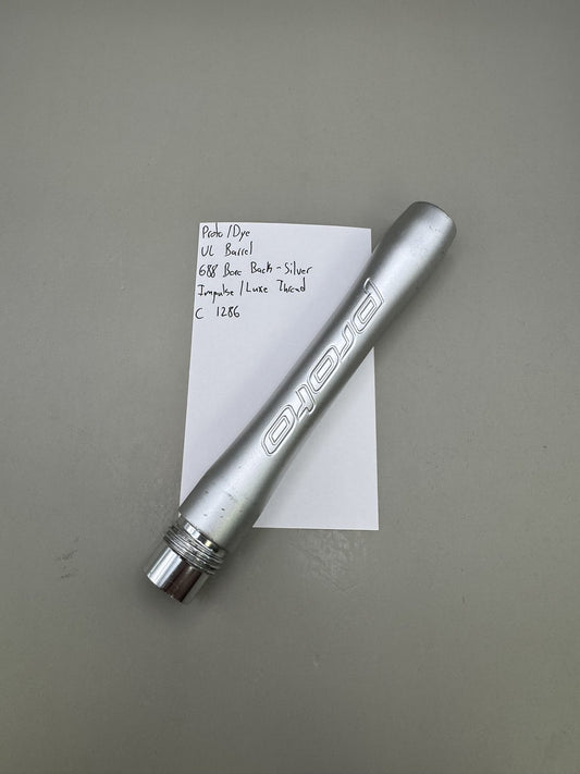 Proto /Dye UL Barrel 688 Bore Back - Silver Impulse/Luxe Thread C 1286