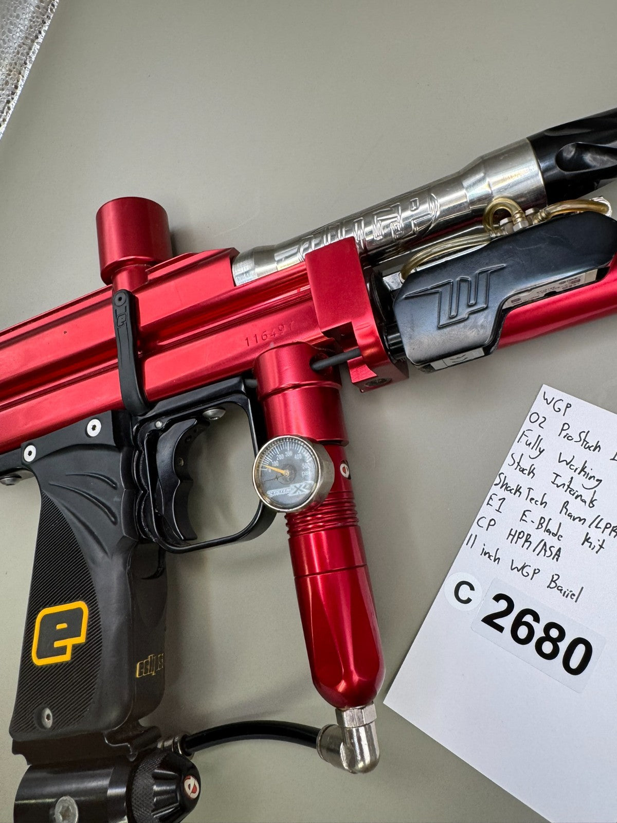 WGP 02 Pro Stock E-Blade Autococker - Paintball Marker Fully Working