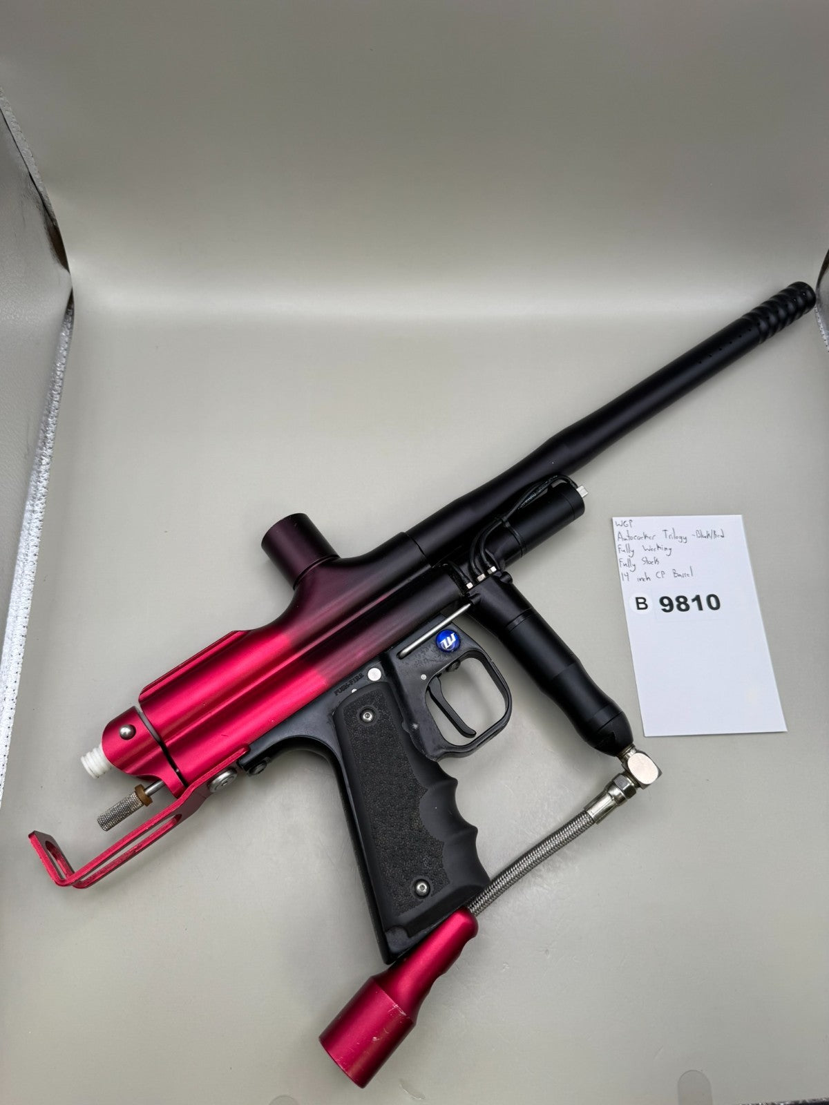 WGP Autococker Trilogy - Black/Red - Paintball Marker Fully Working