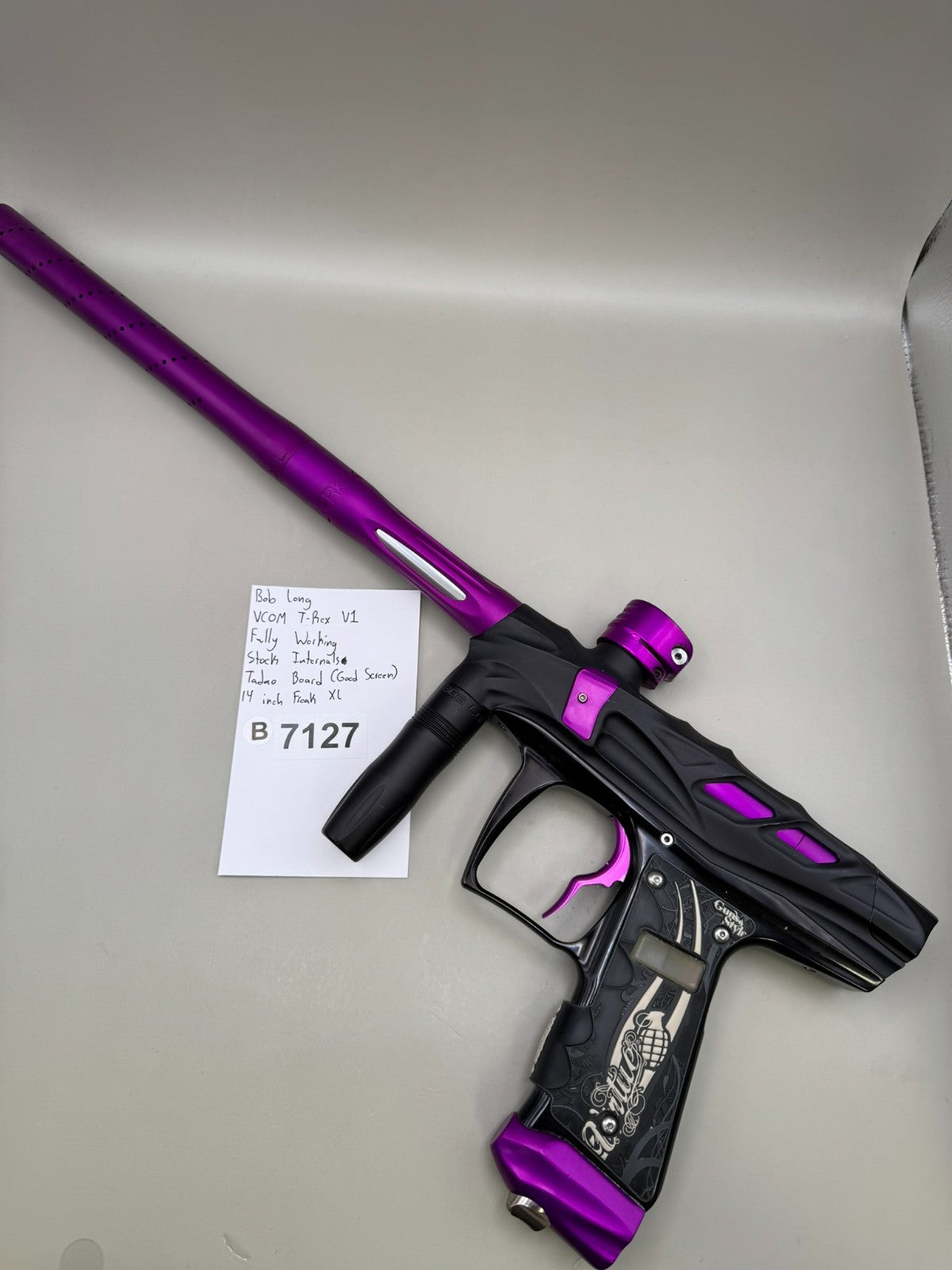 Bob Long VCOM T-Rex V1 Paintball Marker Fully Working