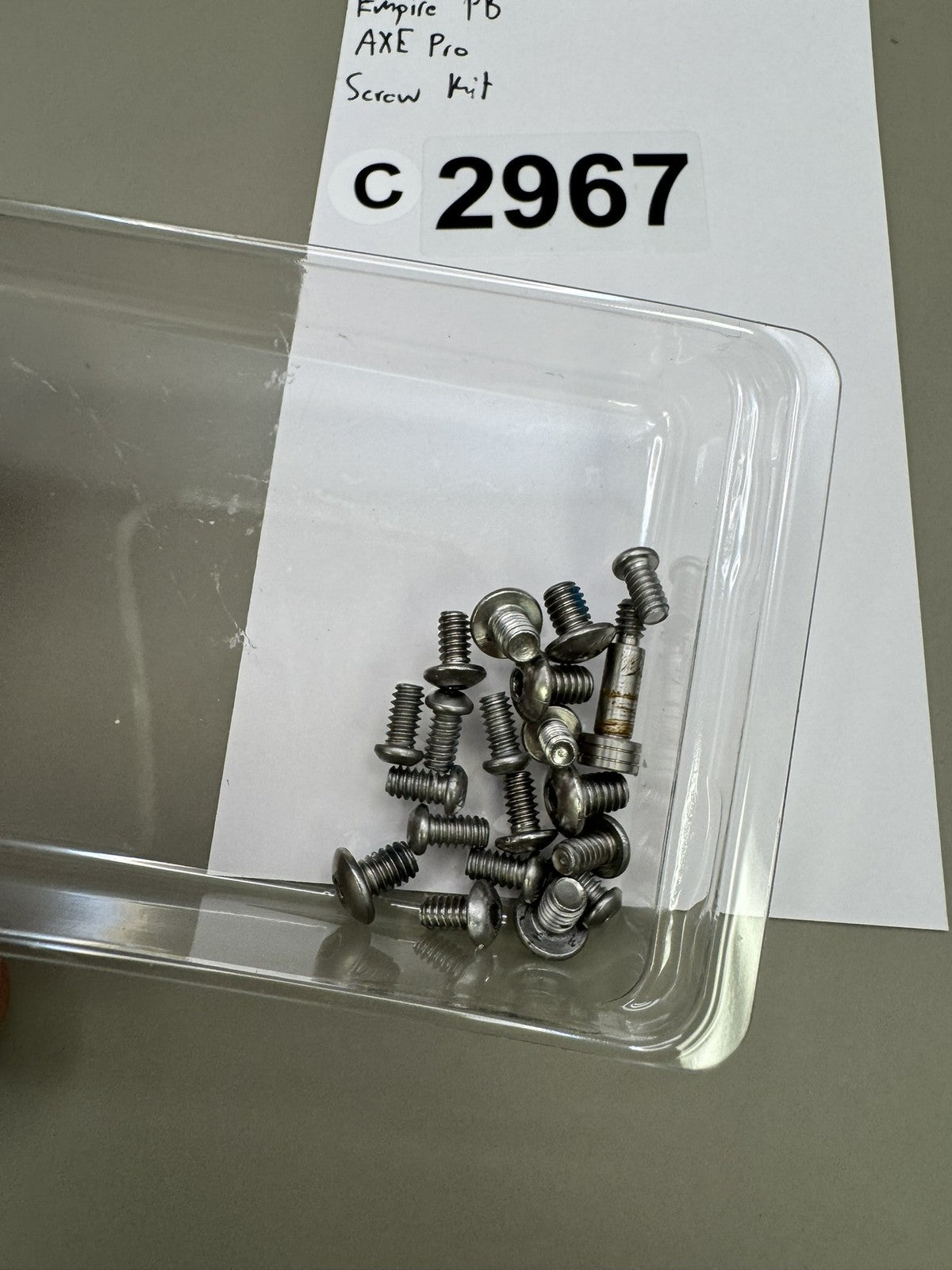 Empire AXE Pro Screw Kit Paintball Marker Hardware