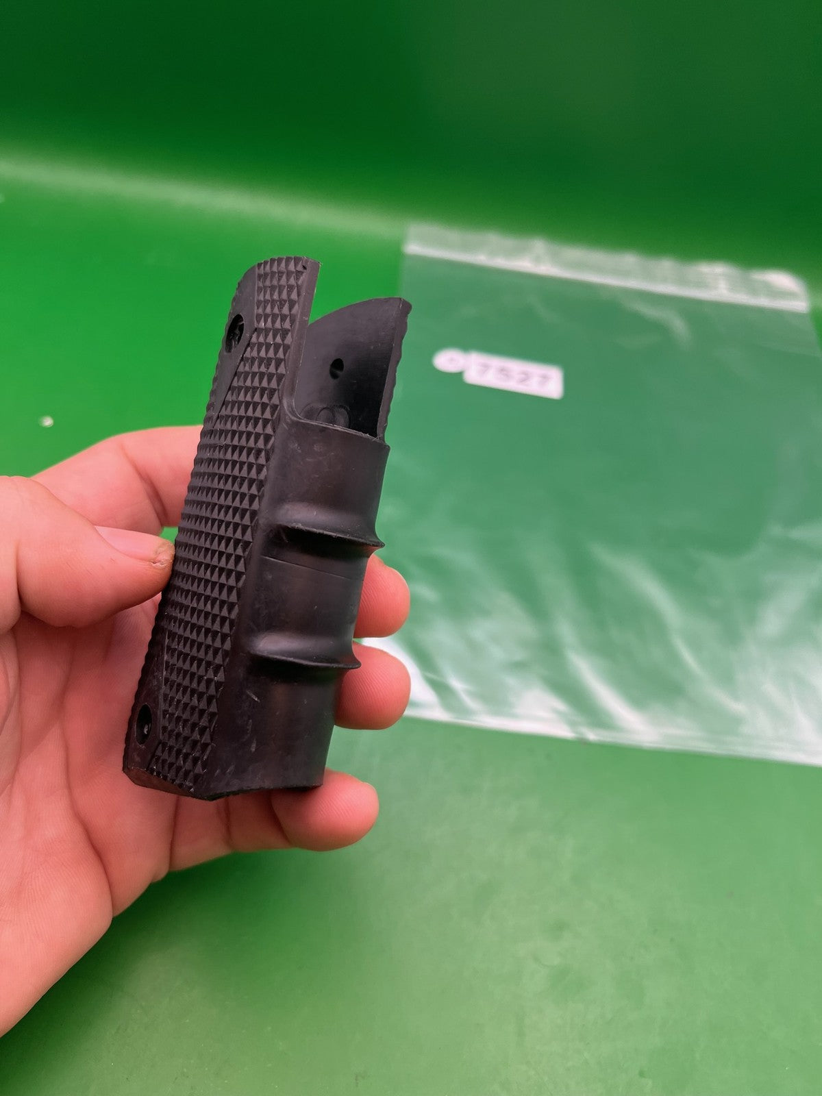 Smart Parts 1911 45 Style Grip Panels Black Rubber Paintball Marker Grips
