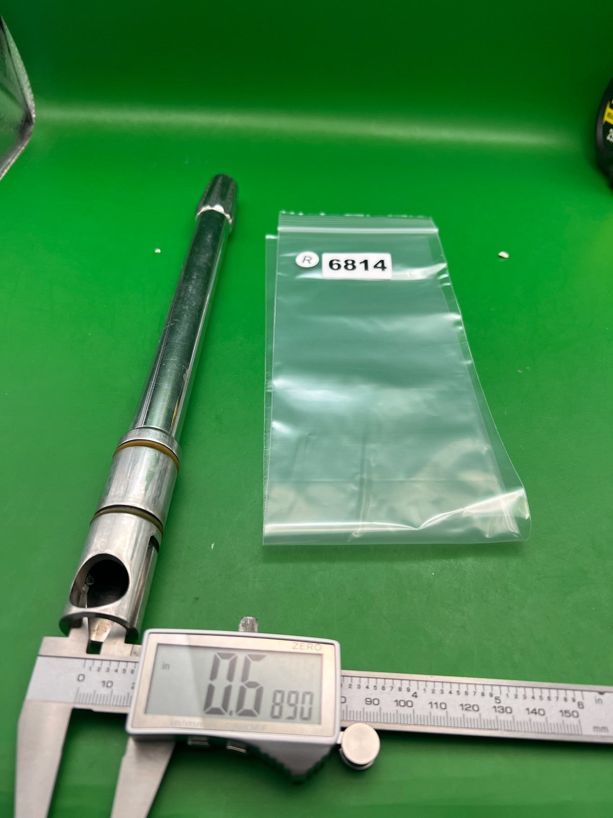 AGD Automag Stainless Steel Paintball Barrel Silver 11in .689 Bore - used paintball barrel - silver