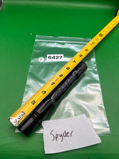 Spyder Ultralite Barrel Back Black .688 Bore - used paintball barrel back - black