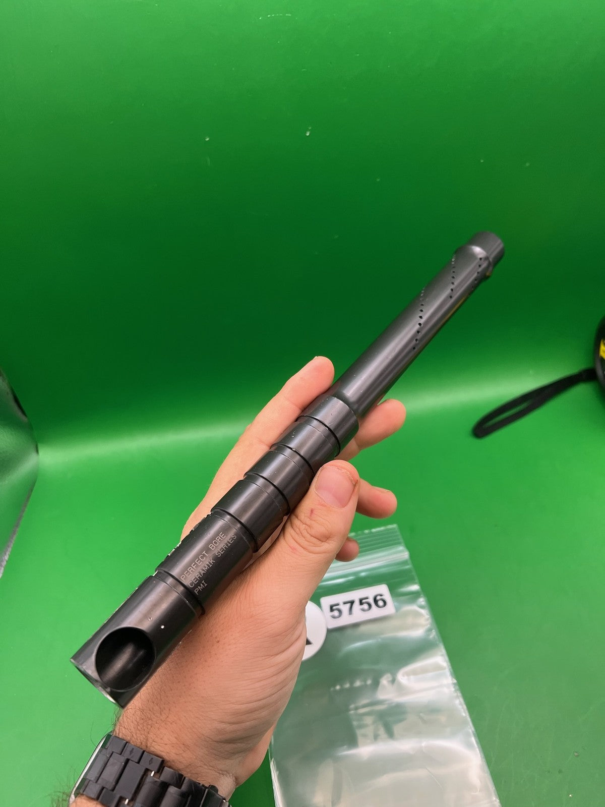 Automag 12" .694 Black Barrel - used paintball barrel - black