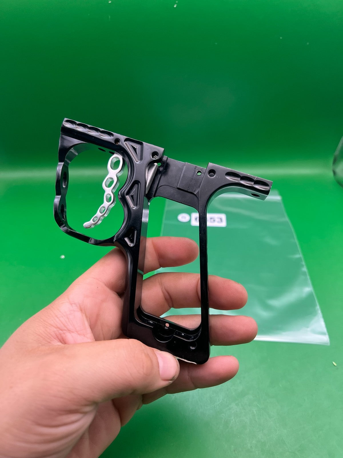 WDP Angel Chain Frame - used paintball trigger frame - black