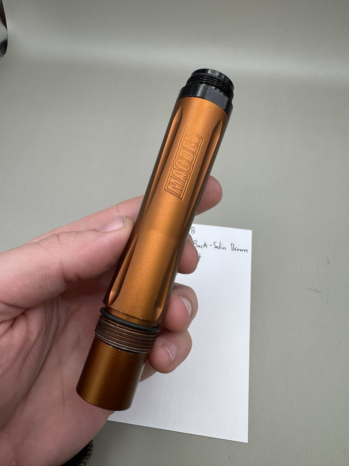 Mac Dev PB Shift Barrel Back-Satin Brown 689 Bore/Insert AC Thread