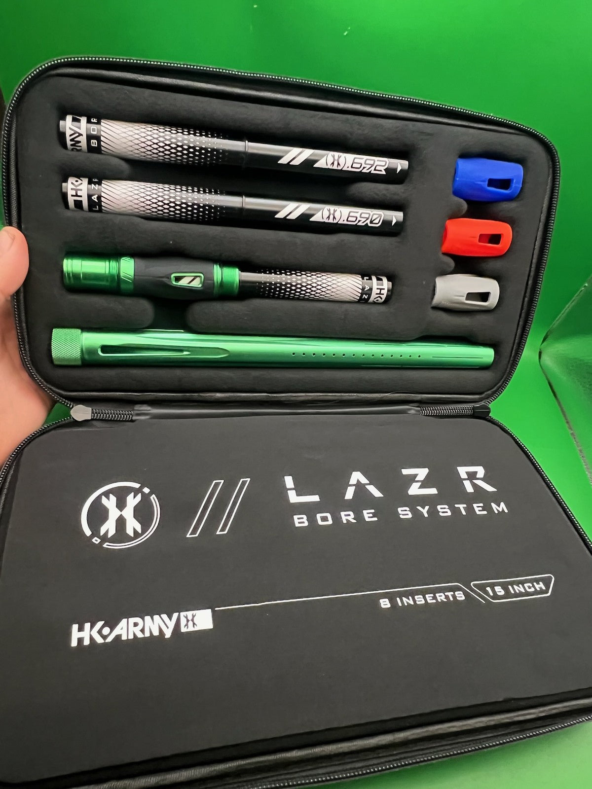 HK Army LAZR Bore System 15" Barrel Kit 8 Inserts .680-.692 Green