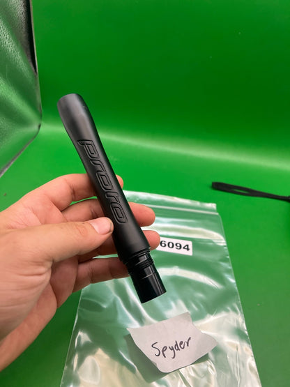 Proto Barrel Back Spyder Thread 8" Black - used paintball barrel back - black