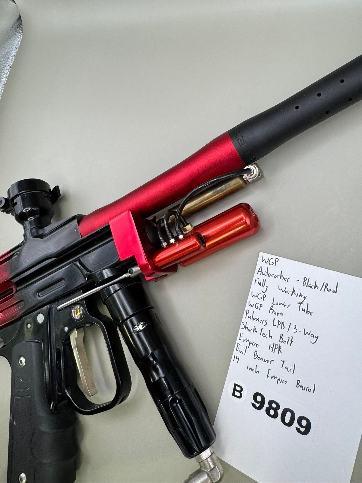 WGP Autococker - Black/Red - Paintball Marker Fully Working