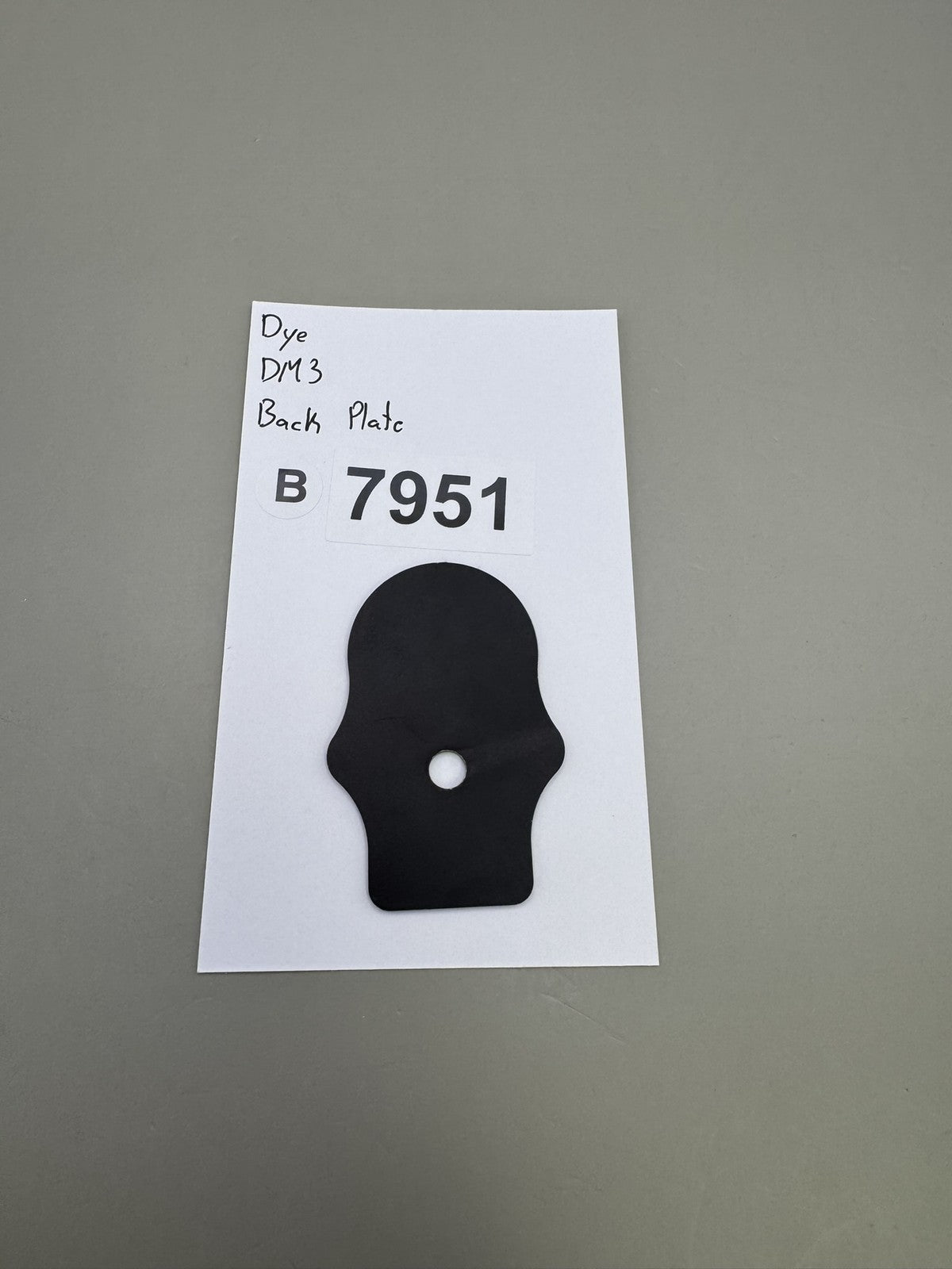 Dye DM3 Back Plate Black