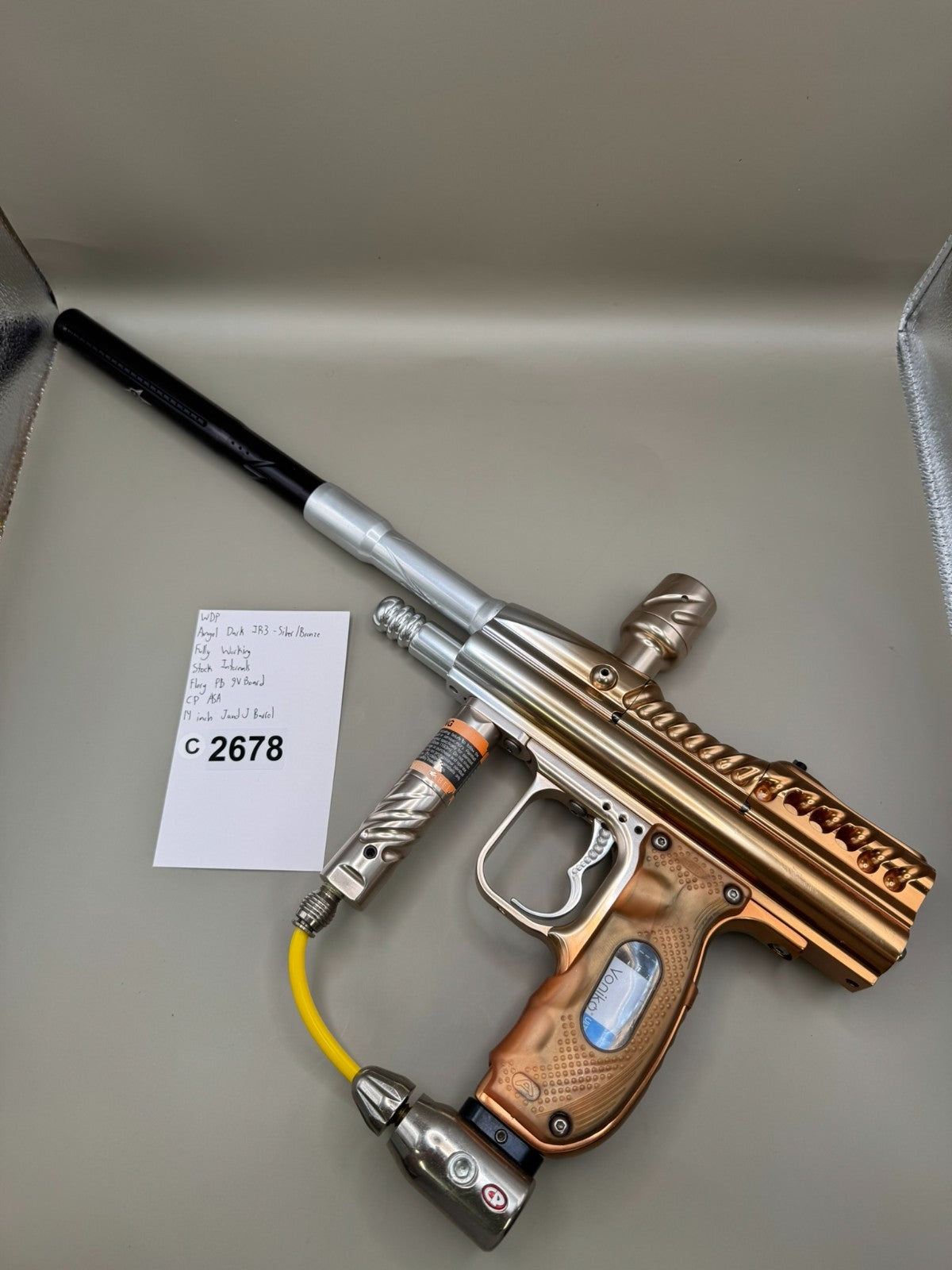 WDP Angel Dark IR3 - Silver/Bronze - Paintball Marker Fully Working