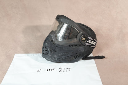 Proto Paintball Mask Full Face Black Clear Lens Goggle Protective Gear