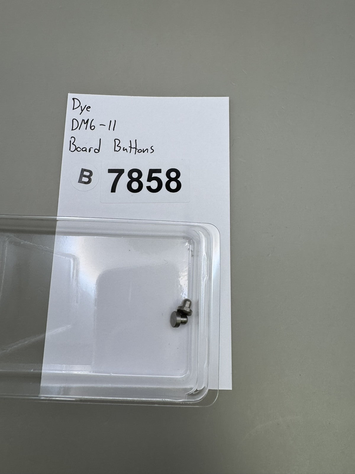Dye DM6-11 Circuit Board Buttons Silver