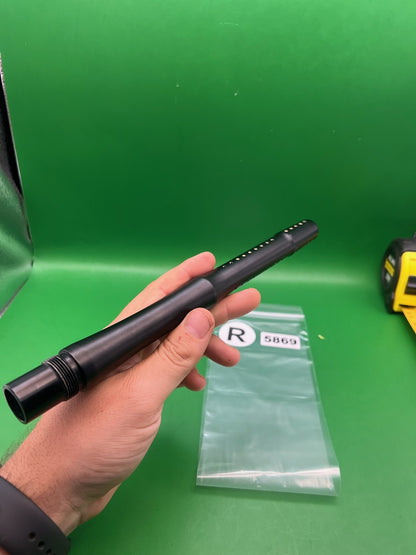 Stock Proto 12" .689 Black - used paintball barrel tip - black