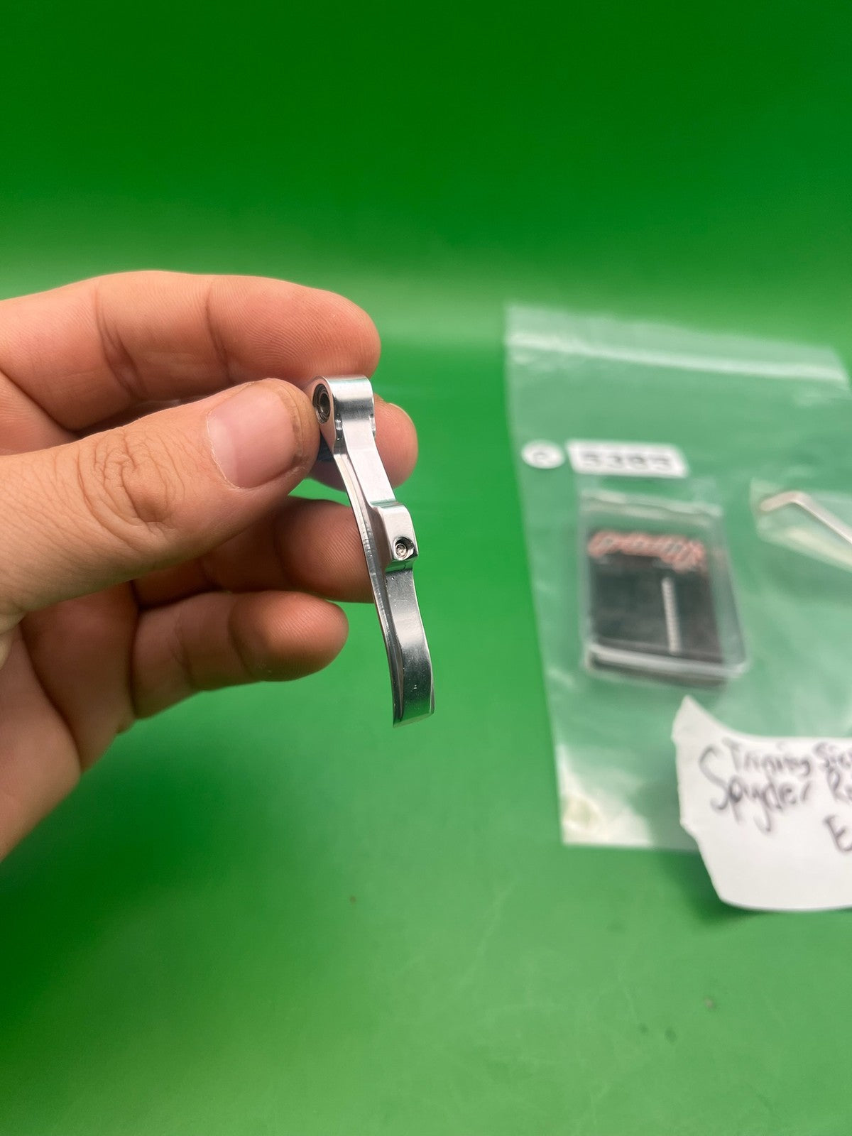 Trinity Sick Spyder E-Frame Roller Trigger Silver Aluminum