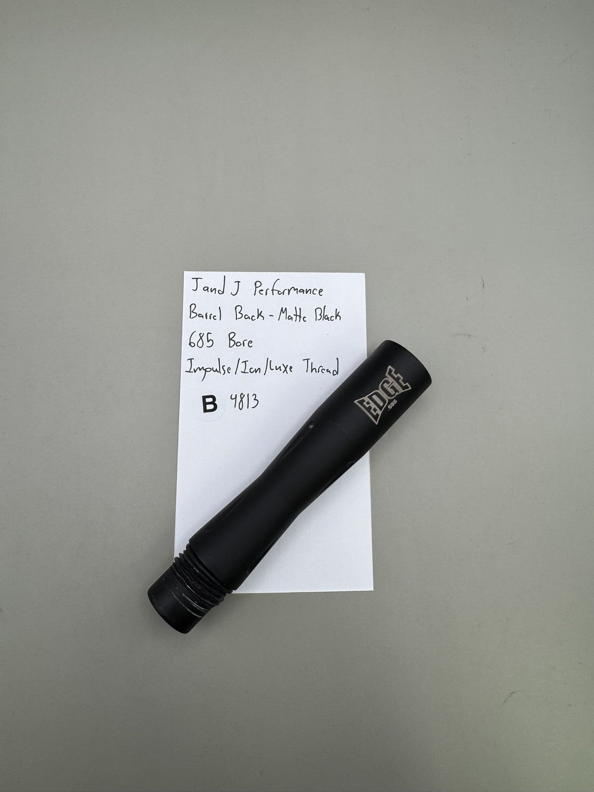 J and J Performance Barrel Back - Matte Black 685 Bore Impulse/Ion/Luxe Thread