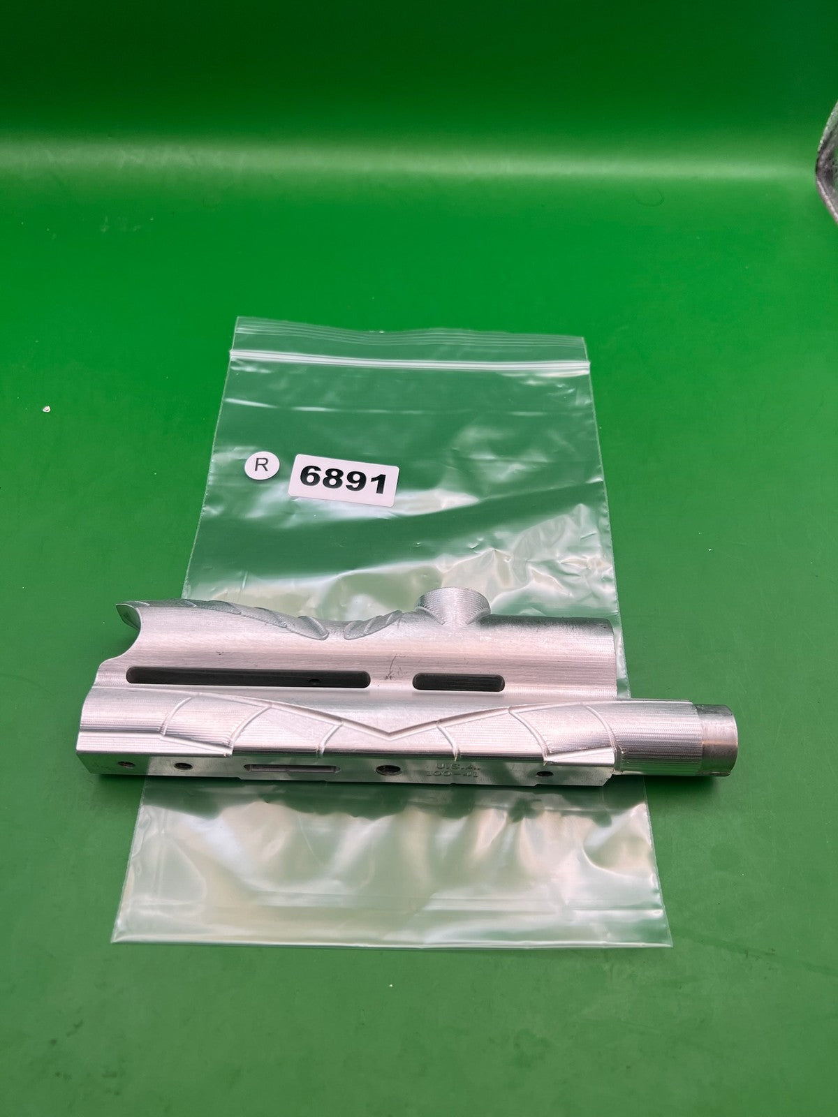 Raw WGP Karnivor New Style Body - used paintball body - raw silver