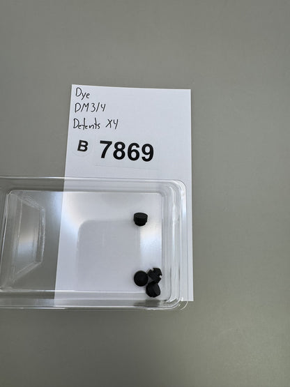 Dye DM3 DM4 Ball Detents Black Set of 4