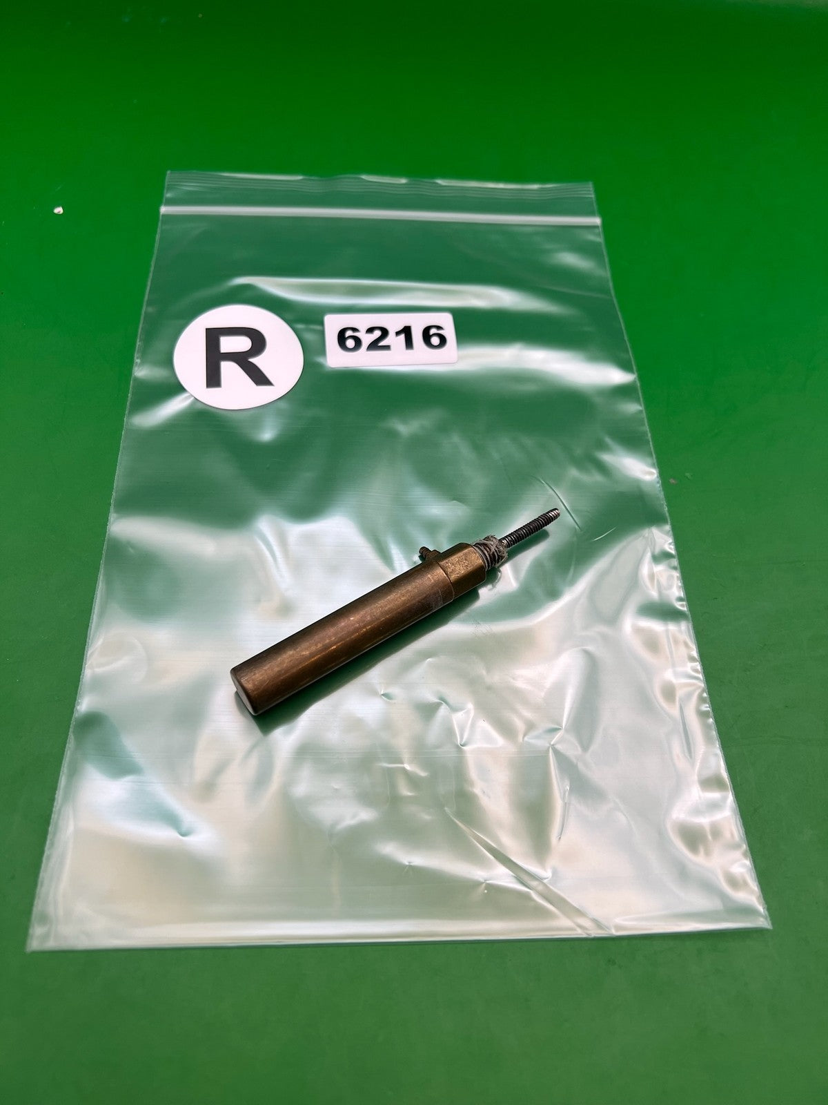 Vintage Brass Autococker Ram - used paintball ram - brass