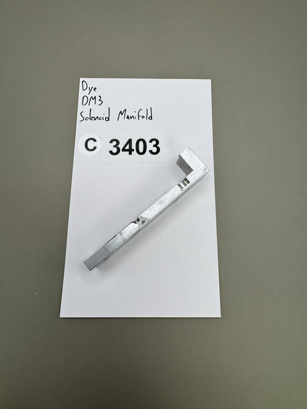 Dye DM3 Solenoid Manifold