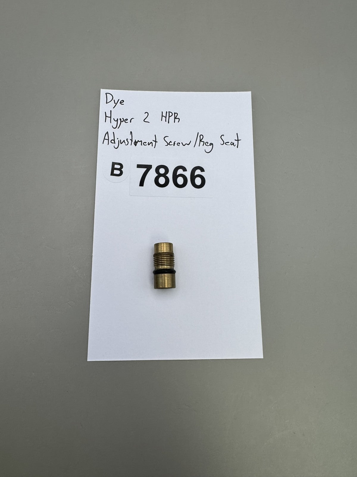 Dye Hyper 2 HPR Adjustment Screw Reg Seat Brass