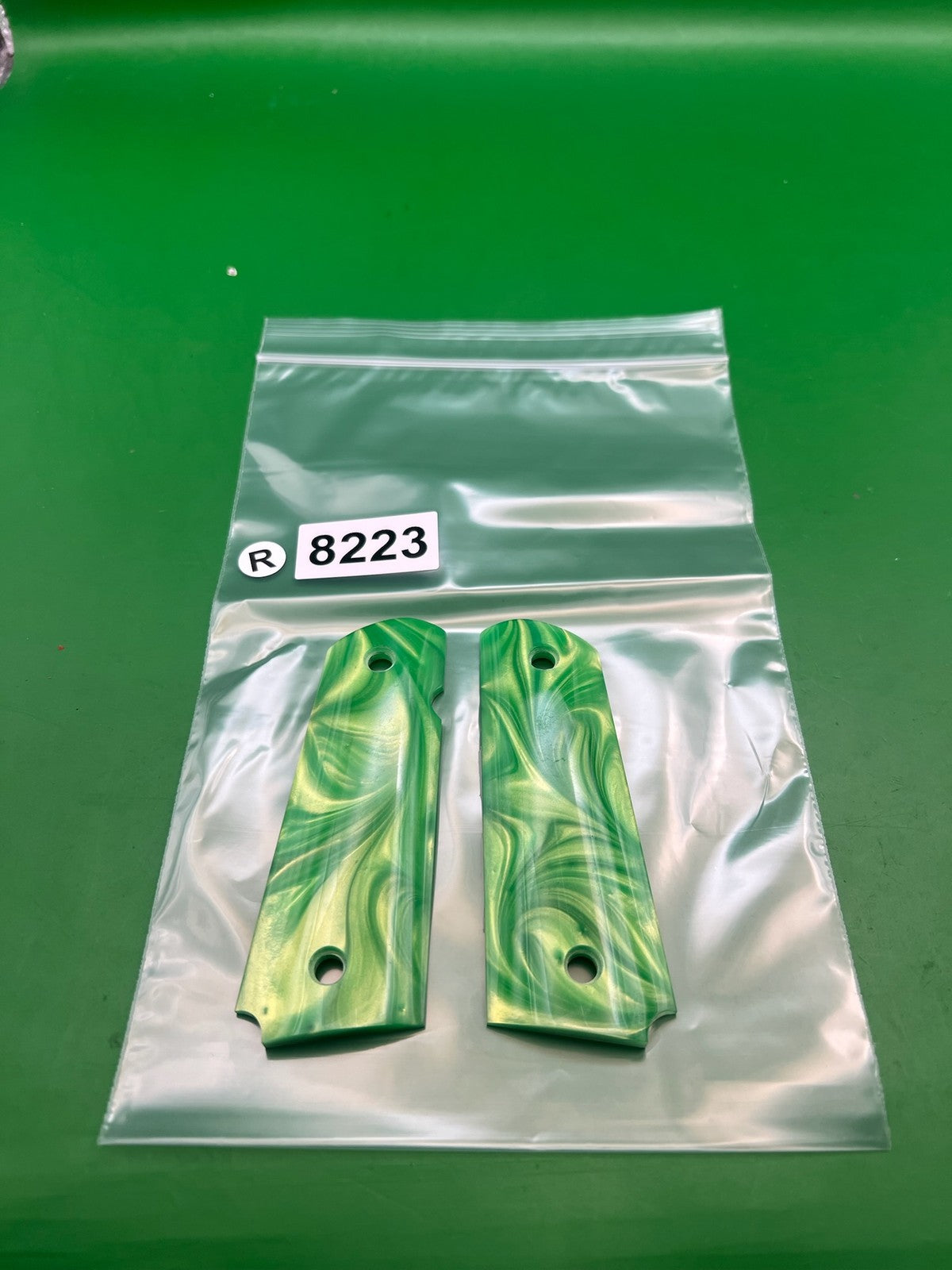 Vintage PB 1911/45 Style Grips- Green Cameo