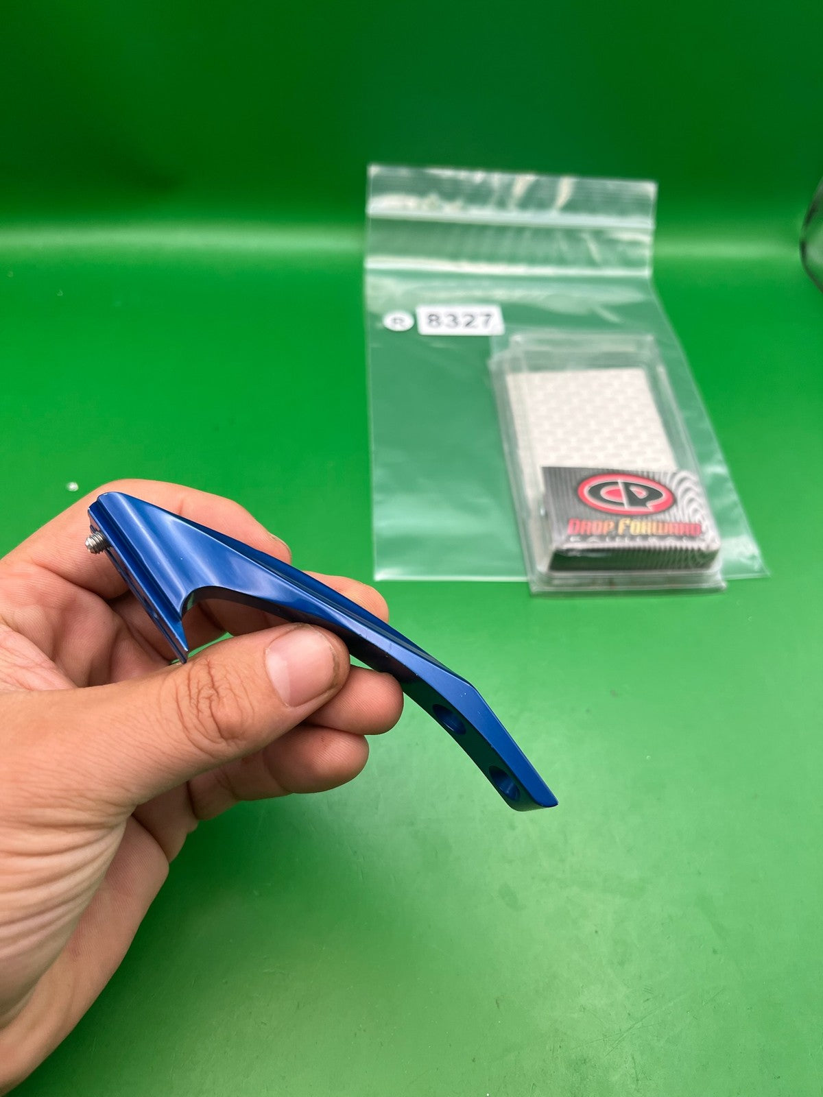 Custom Products CP ASA Rail Drop Forward Blue Anodized Paintball