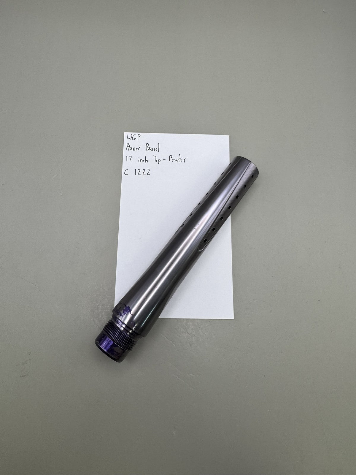 WGP Kaner Barrel 12 inch Tip - Pewter