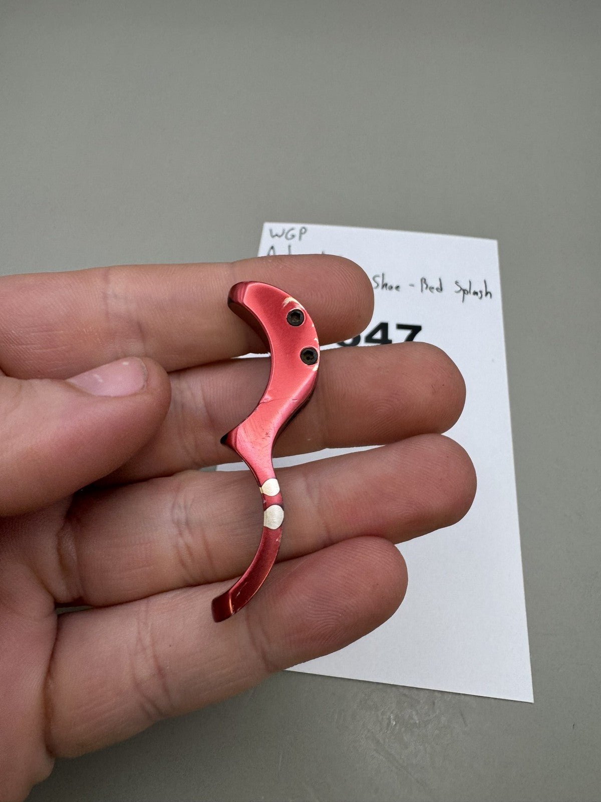 WGP Autococker Double Trigger Shoe - Red Splash