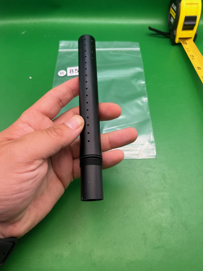 Field One Acculock Barrel Tip Dust Black 8" Ported Aluminum