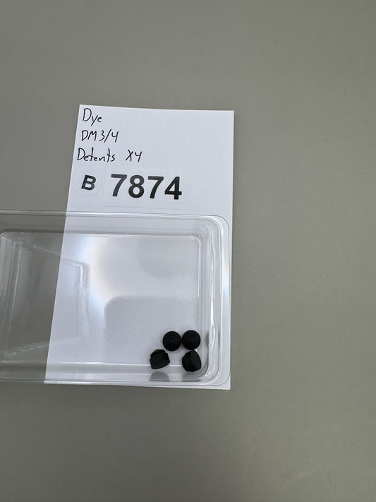 Dye DM3 DM4 Ball Detents Black Set of 4