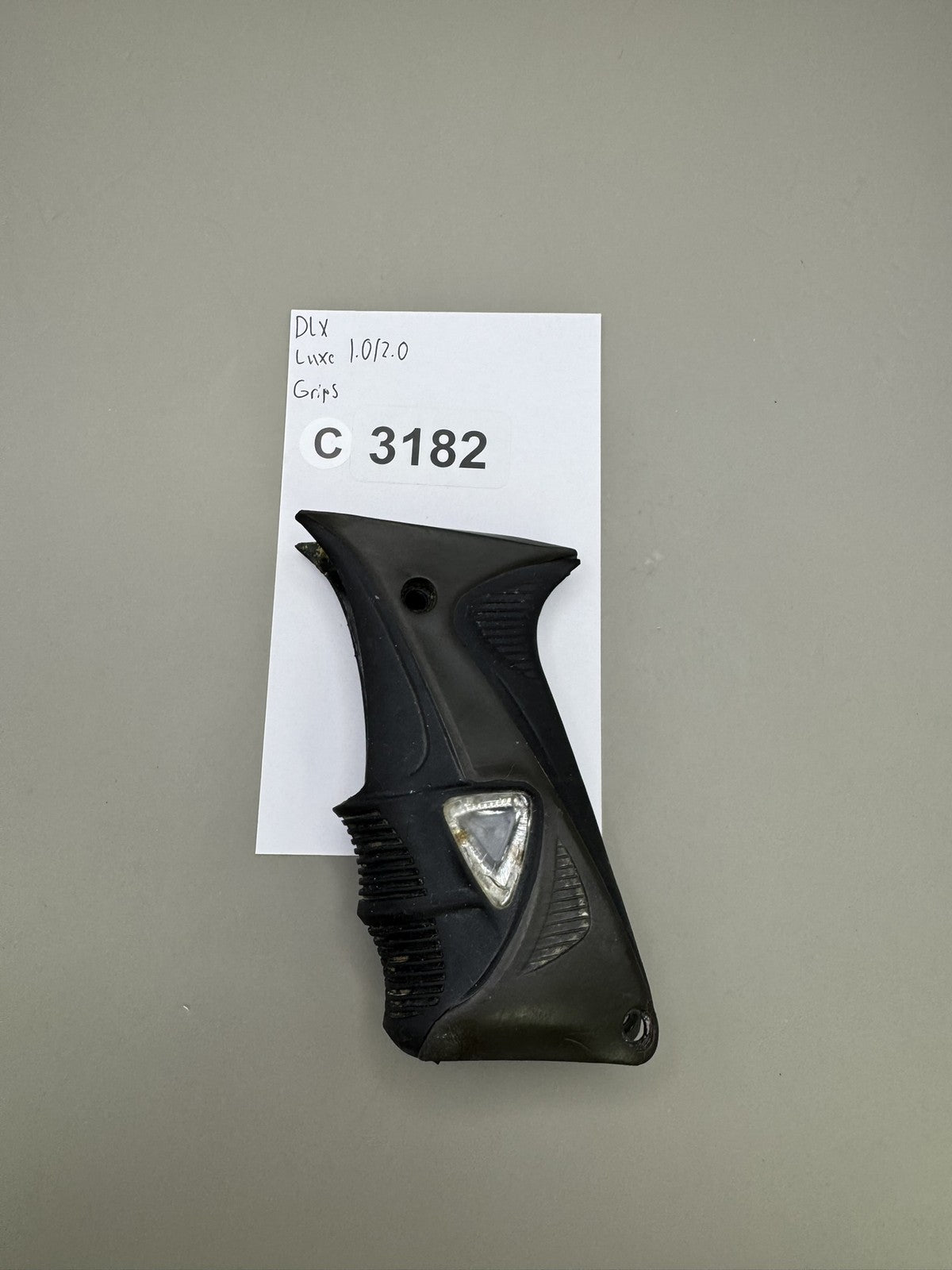DLX Luxe 1.0/2.0 Grips Black Rubber Paintball Marker Grip Panels