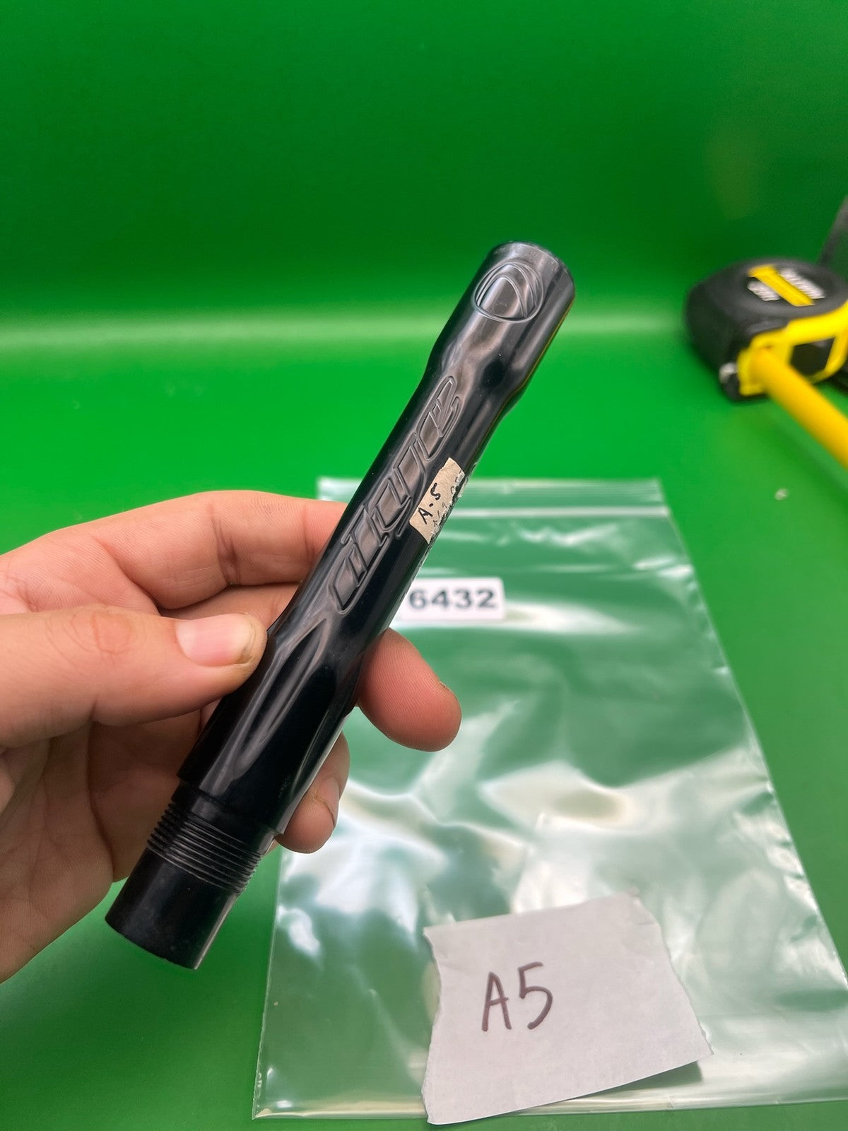 A5 Dye Ultralight Barrel - used paintball barrel back - black