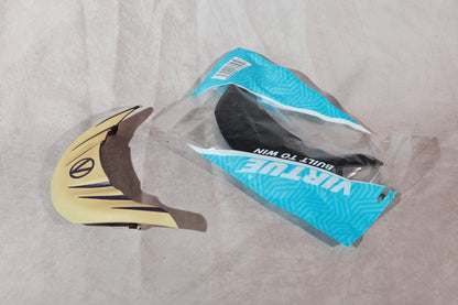 Virtue VIO Paintball Mask Black Cyan Blue With 2 Extra Visors Goggle Bundle