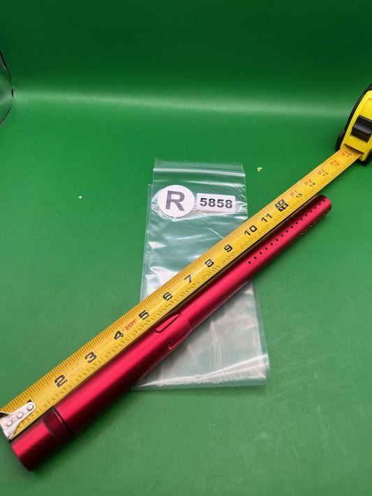 Autococker Dye Matric .689 Red Barrel - used paintball barrel back - red anno