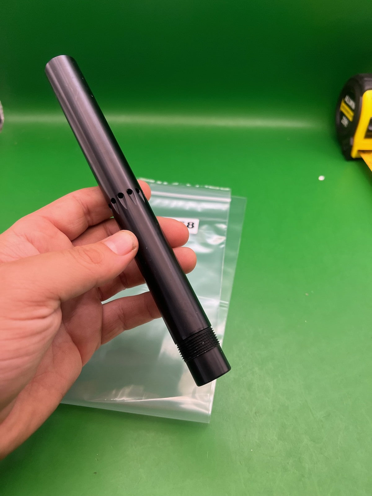 Stock A-5 barrel - used paintball barrel - black